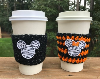 Mr and Mrs Mouse Mummy Coffee Cozies