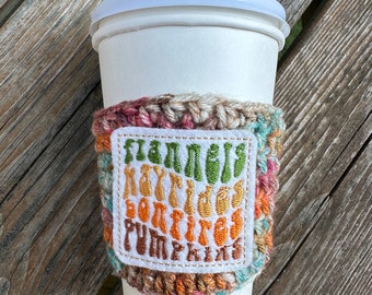 Flannels, Hayrides, Bonfires, Pumpkins Coffee Cozy