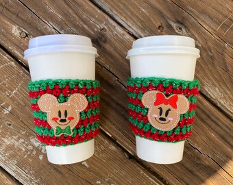 Mr and Mrs Ginger Mouse Coffee Cozy