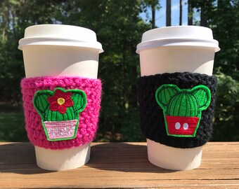 Mr and Mrs Mouse Cactus Coffee Cozy