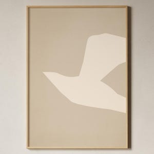 Abstract Giclée Fine Art Print, Abstract Bird Art Poster, Pink Art Print, Physical Print, Free Shipping, Printed Contemporary Art, Wall Art