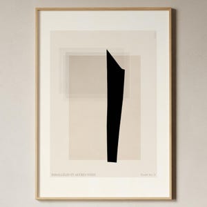 Minimalist Poster Art, Cream and Black Art, Textured Abstract Print, Contemporary Wall Art, Japandi Art Poster, Modern Exhibition Art Print
