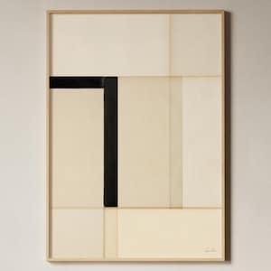 Cream & Black Textured Print, Neutral Abstract Print,  Minimalist Poster, Contemporary Wall Art, Abstract Art Poster, Modert Fine Art Print