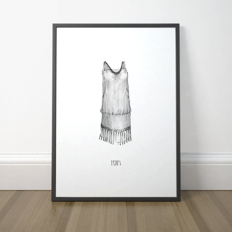 Drawing On Floor the Dress