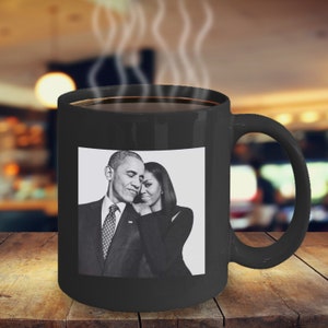President Obama and First Lady Michelle Obama Black and White Photo Coffee Mug Tea Cup