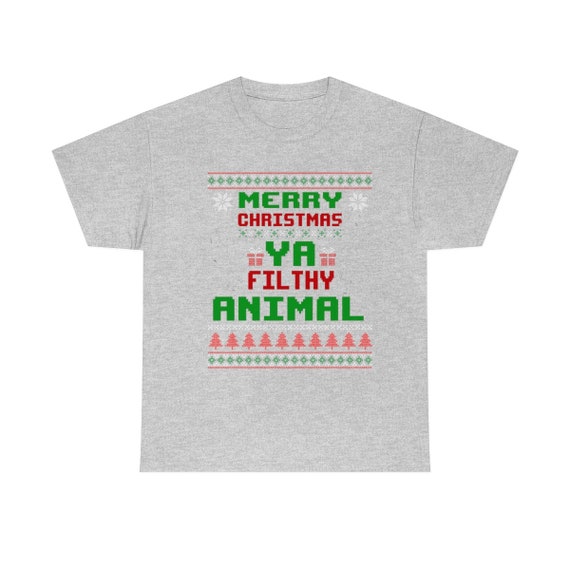 Merry Christmas Filthy Animal Unisex Tee (Grey) Merry Christmas Filthy Animal Unisex Tee (Grey)