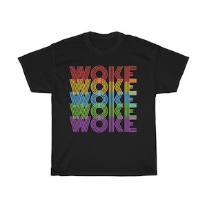 Colorful Woke Unisex Heavy Cotton Tee Blm Civil Rights Social Justice