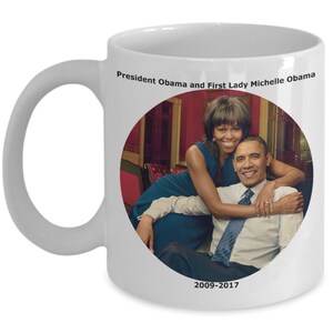 President Obama and First Lady Michelle Obama Coffee Tea Mug Cup Gift