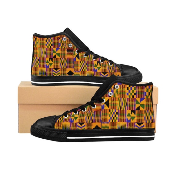 Kente cloth sneakers sale
