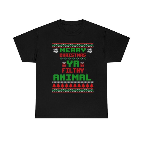 Merry Christmas Filthy Animal Military Green Unisex Tee Merry Christmas Filthy Animal Military Green Unisex Tee