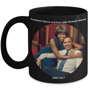 President Obama and First Lady Michelle Obama Coffee Tea Novelty Mug Gift