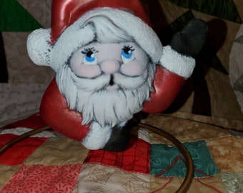 Santa Porcelain Ornament