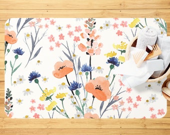 Floral Bath Mat Etsy