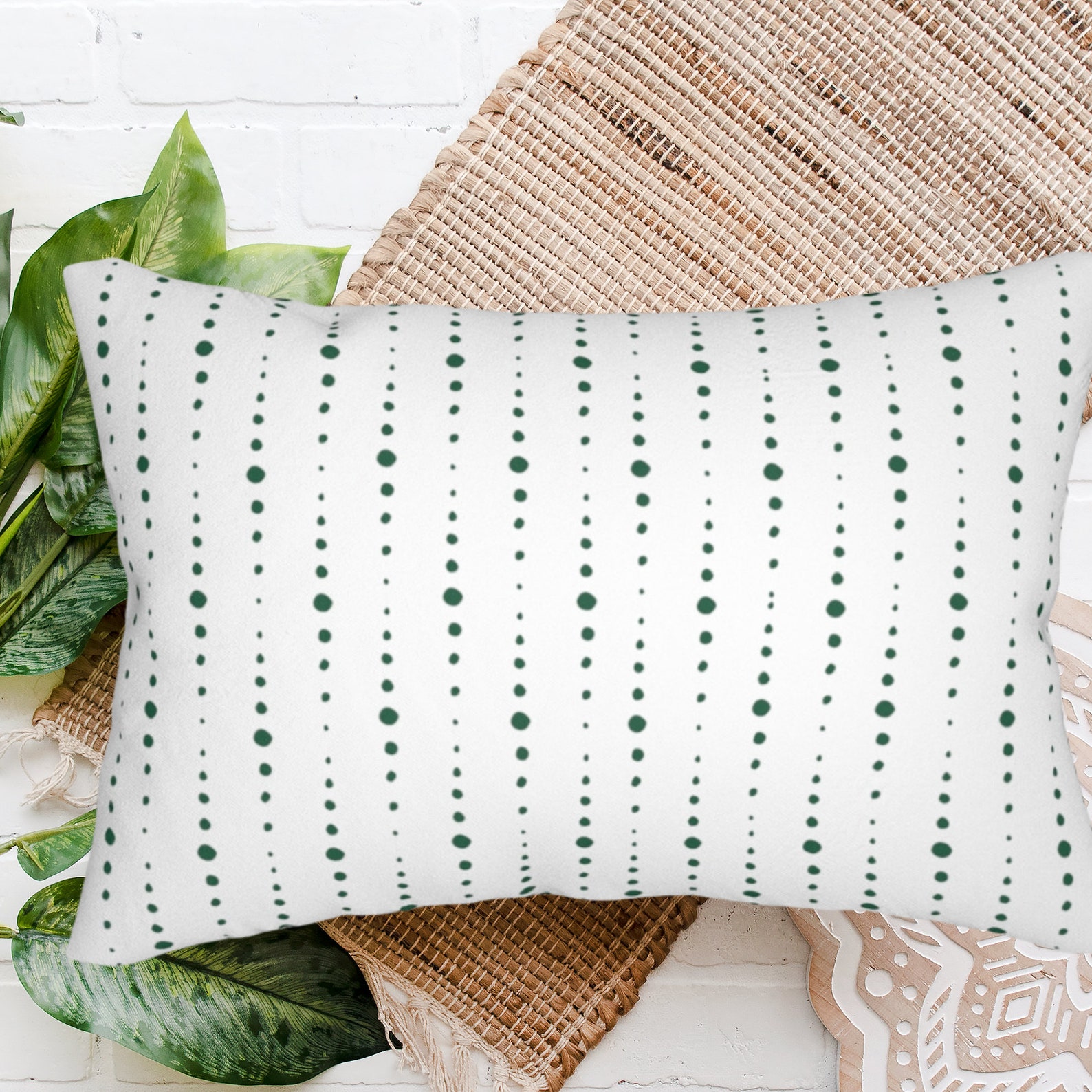 Green Throw Pillows Green Striped Pillows Green Pillow Etsy