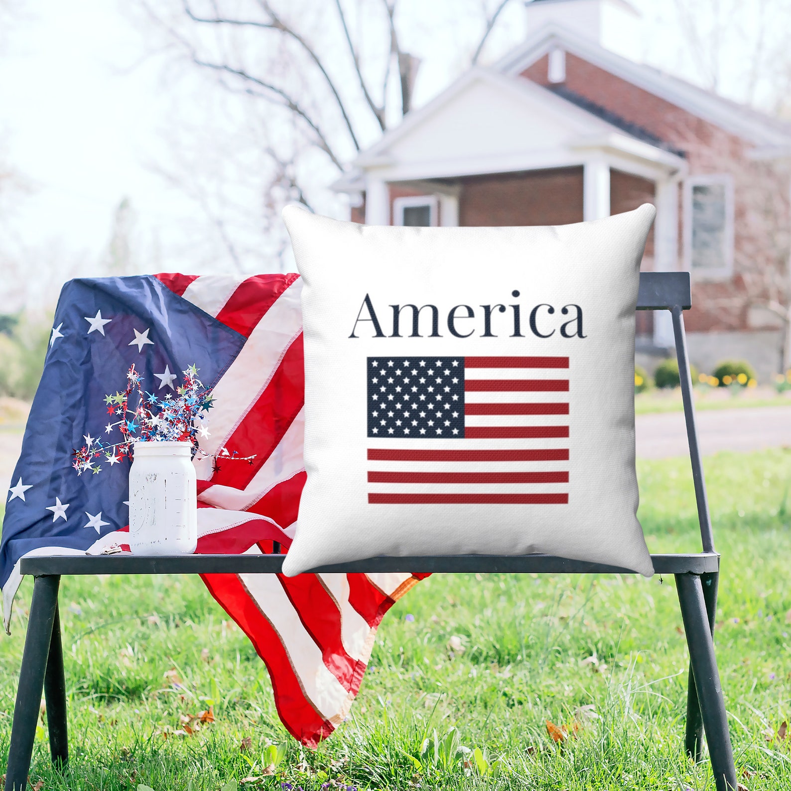 4th of July Pillows Americana Decor Patriotic Pillows Etsy