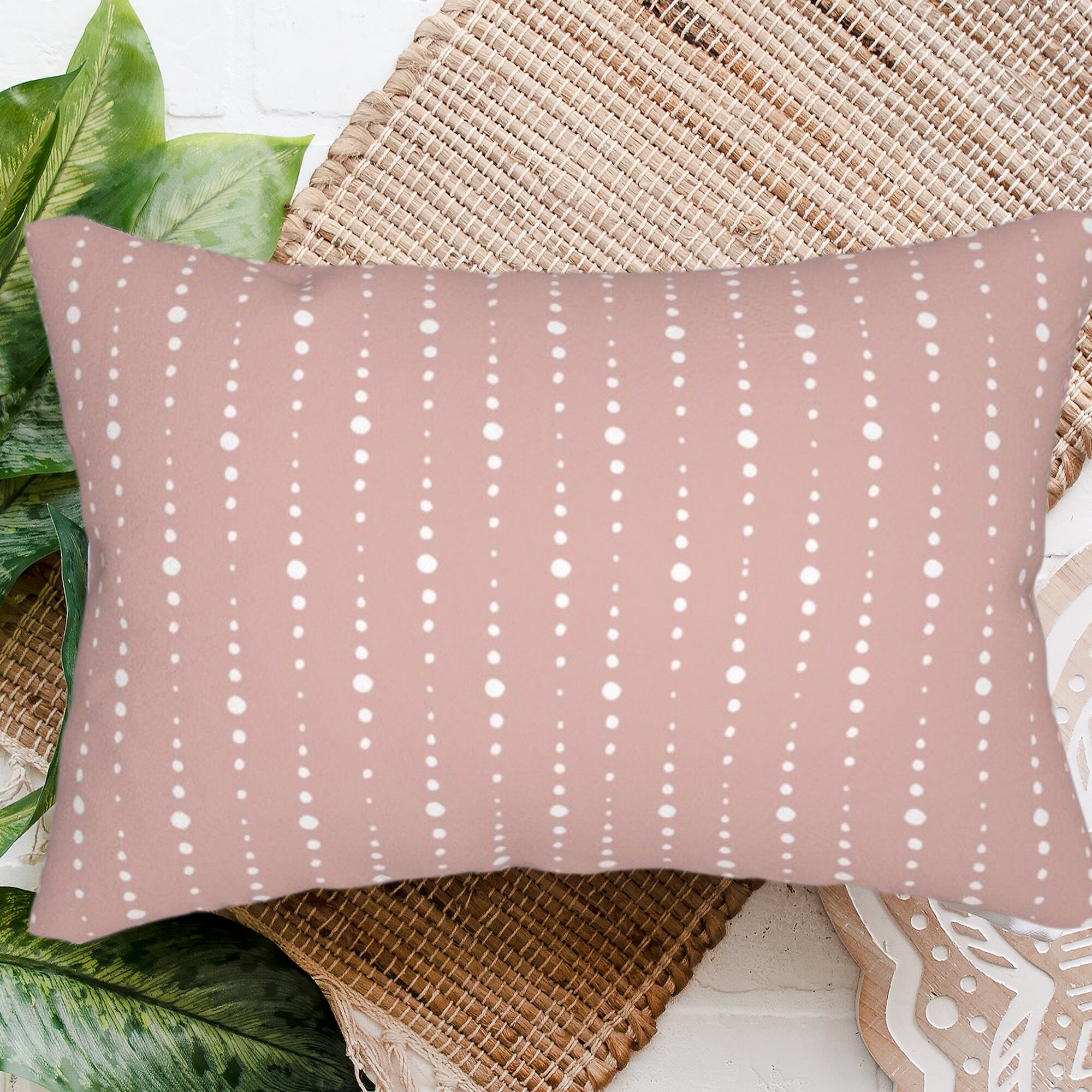 Pink Farmhouse Pillow Covers 20x20 Boho Farmhouse Pillow Etsy
