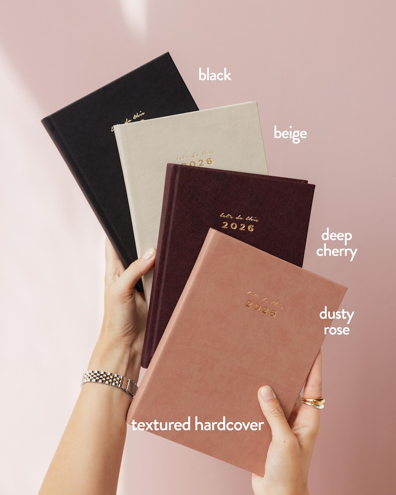 2026 Vertical Weekly Planner/A5 Weekly diary for goal-setting/habit-tracking/to-do's/Personalised Planner/gift image 4