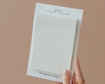 LINED NOTES sticky pad/planning essentials