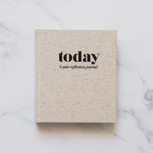 TODAY 3-year reflection journal for mindfulness/reflection and journaling/ personalised gift No, thank you!