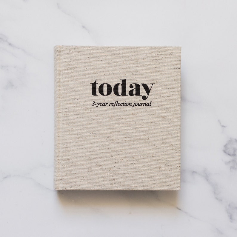 TODAY 3-year reflection journal for mindfulness/reflection and journaling/ personalised gift No, thank you!