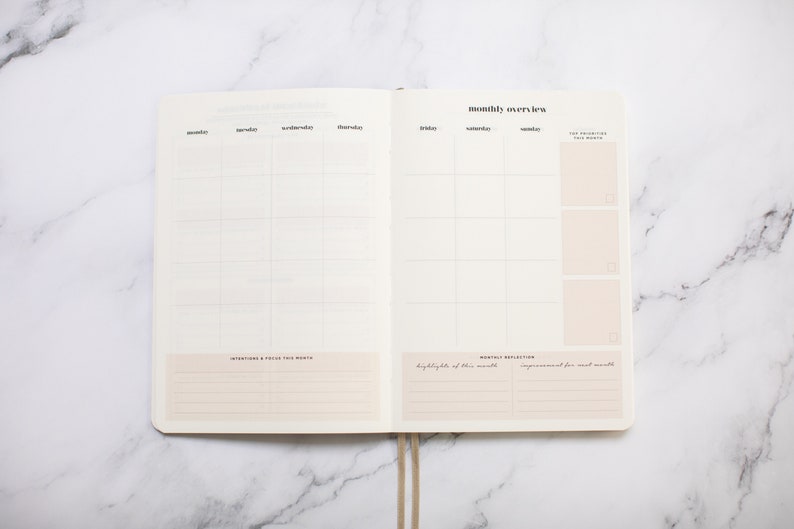 Inspirational WEEKLY LIFESTYLE PLANNER/ Undated diary for goal-setting, habit-tracking, productivity, to-do lists Personalised planner image 7