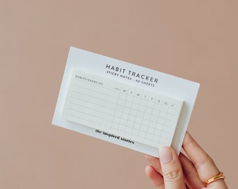 HABIT & EXERCISE TRACKER sticky notes/planning essentials