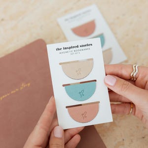 MAGNETIC BOOKMARK SET - 3 pack/book accessory/notebook and planner accessory/page markers/stationery gift