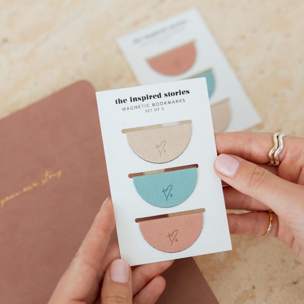 MAGNETIC BOOKMARK SET - 3 pack/book accessory/notebook and planner accessory/page markers/stationery gift