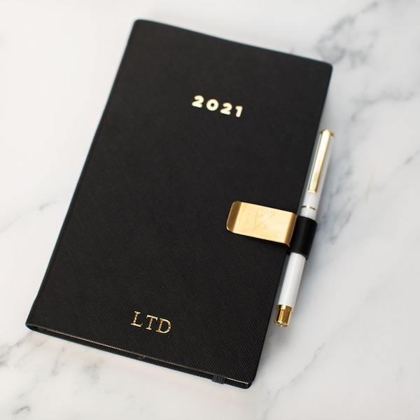 2021 Minimal Planner/wöchentliche Tagebuch für Zielsetzung / Priorisierung / to-do / personalisierte Planer/Geschenk - schwarz