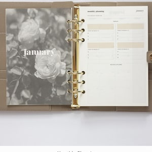 2026 VERTICAL planner INSERT PACK for ring binders and organisers /A5 inserts image 6