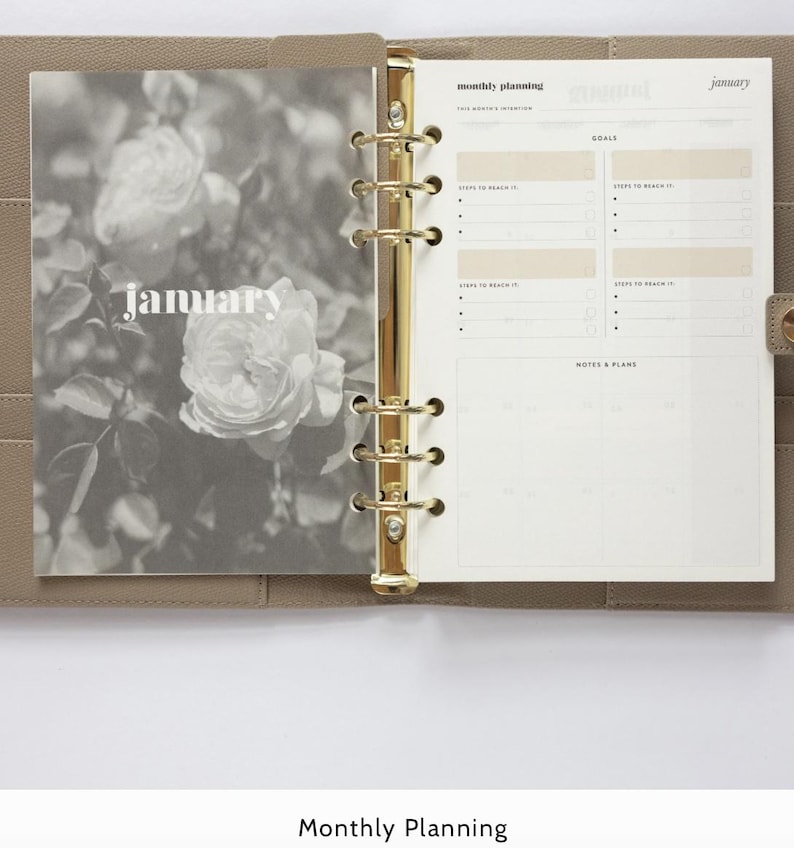 2026 VERTICAL planner INSERT PACK for ring binders and organisers /A5 inserts image 6
