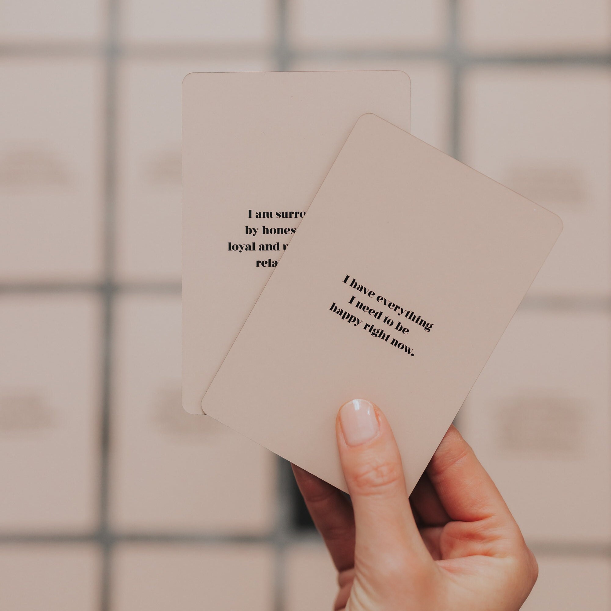 MANIFEST/affirmation card set/positive affirmations/inspirational card set/gift