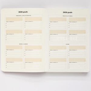 2026 Vertical Weekly Planner/A5 Weekly diary for goal-setting/habit-tracking/to-do's/Personalised Planner/gift image 8