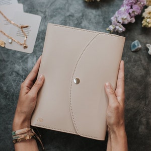 ORGANIZZATORE / PORTAFOGLIO - BEIGE - Copertina per Planner/Quaderni, organizer, regalo di cancelleria/regalo personalizzato