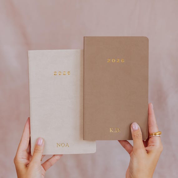 OUTLET - 2026 Minimal Planner/Weekly agenda/ diary for goal-setting/tasks/lists/Personalised Planner/gift