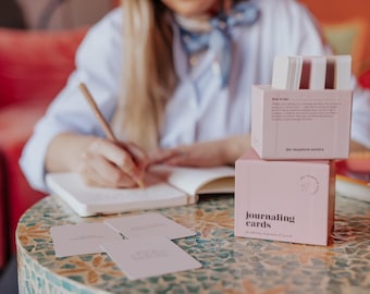 JOURNALING CARD SET/conversation cards/ journal prompt cards for Reflection, Inspiration, and Growth