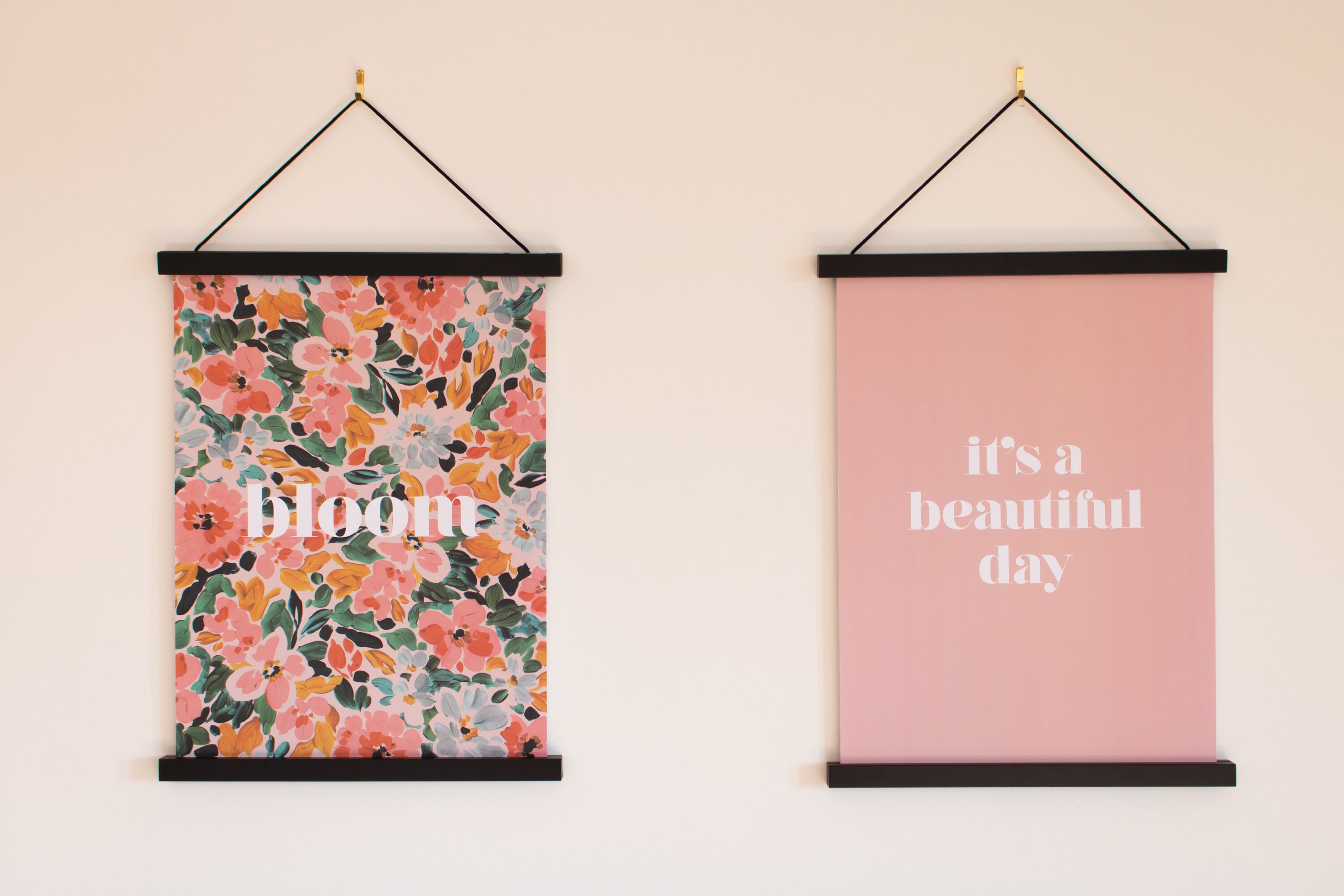 Bloom - 2 X Ensemble d'impression A3 Blush/Art Mural Décoration Intérieure