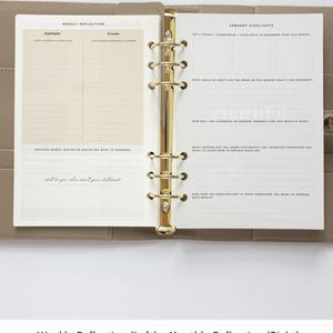 2026 VERTICAL planner INSERT PACK for ring binders and organisers /A5 inserts image 9