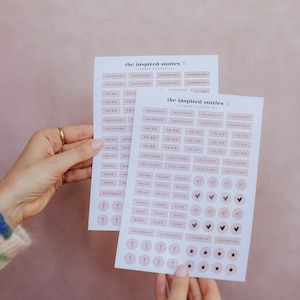 PLANNER STICKER SET - Blush