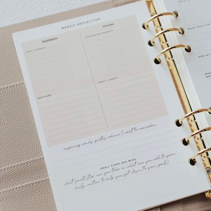 2024 Lifestyle planner INSERT PACK for ring binders and organisers /A5 inserts image 9
