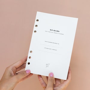 2025 VERTICAL planner INSERTION PACK para fichários e organizadores / inserções A5