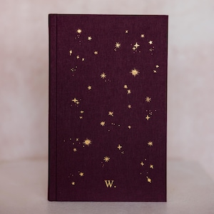 Ny utgåva/STJÄRNKLINJERAD ANTECKNINGSBOK/ Inbunden personlig anteckningsbok/Personlig present/ Anpassad anteckningsbok