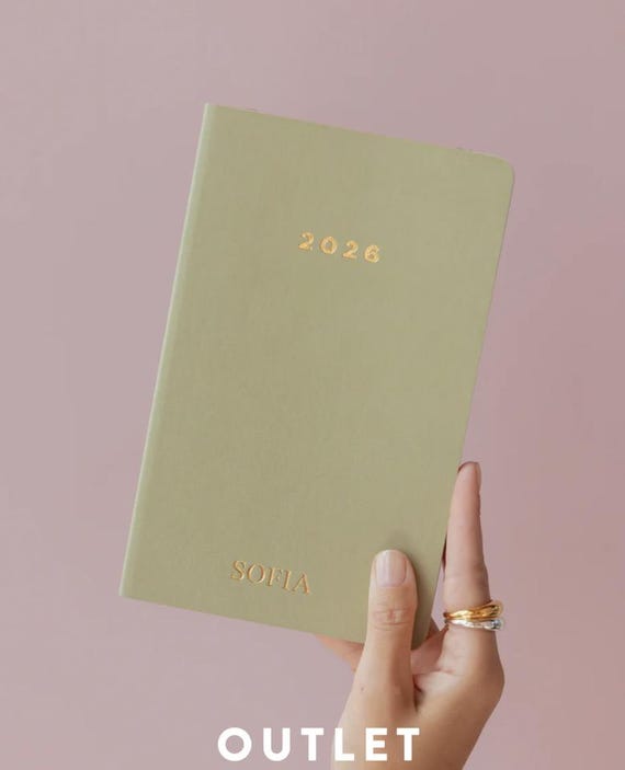 OUTLET - 2026 Minimal Planner/Weekly agenda/ diary for goal-setting/tasks/lists/Personalised Planner/gift