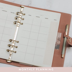 Undated Personalised Ring Binder DAILY Planner/Agenda/Daily Organiser for goal-setting/habit-tracking/personalised planner/gift image 8