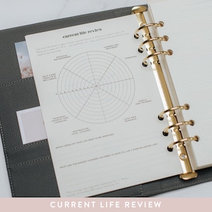 Undated Personalised Ring Binder LIFESTYLE Planner/Weekly Planner/Organiser for goal-setting/habit-tracking/personalised planner/gift image 3