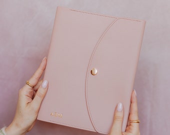 ORGANISER / PORTFOLIO - BLUSH - Cover for Planners/Notebooks, organiser compendium, stationery gift/ personalised gift