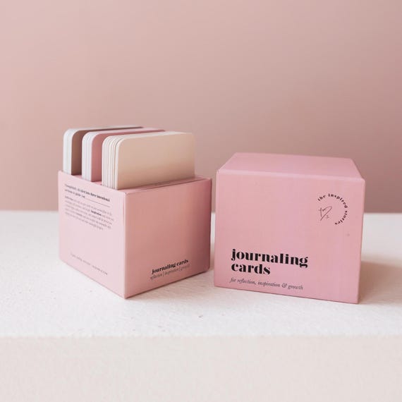 JOURNALING CARD SET/conversation cards/ journal prompt cards for Reflection, Inspiration, and Growth