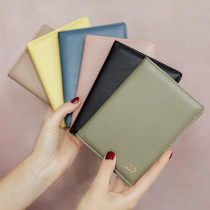 Gepersonaliseerde PASPOORTHOUDER/reisaccessoire/organizer/leren etui/gepersonaliseerd huwelijksreiscadeau