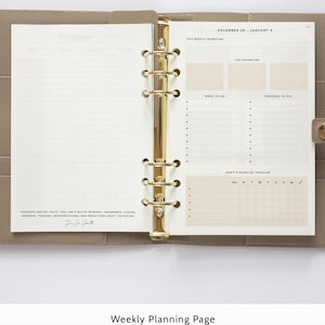 2026 VERTICAL planner INSERT PACK for ring binders and organisers /A5 inserts image 8