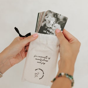 Jeu de cartes AFFIRMATION pour positivité/manifestation/jeu de cartes inspirantes/cartes de vision